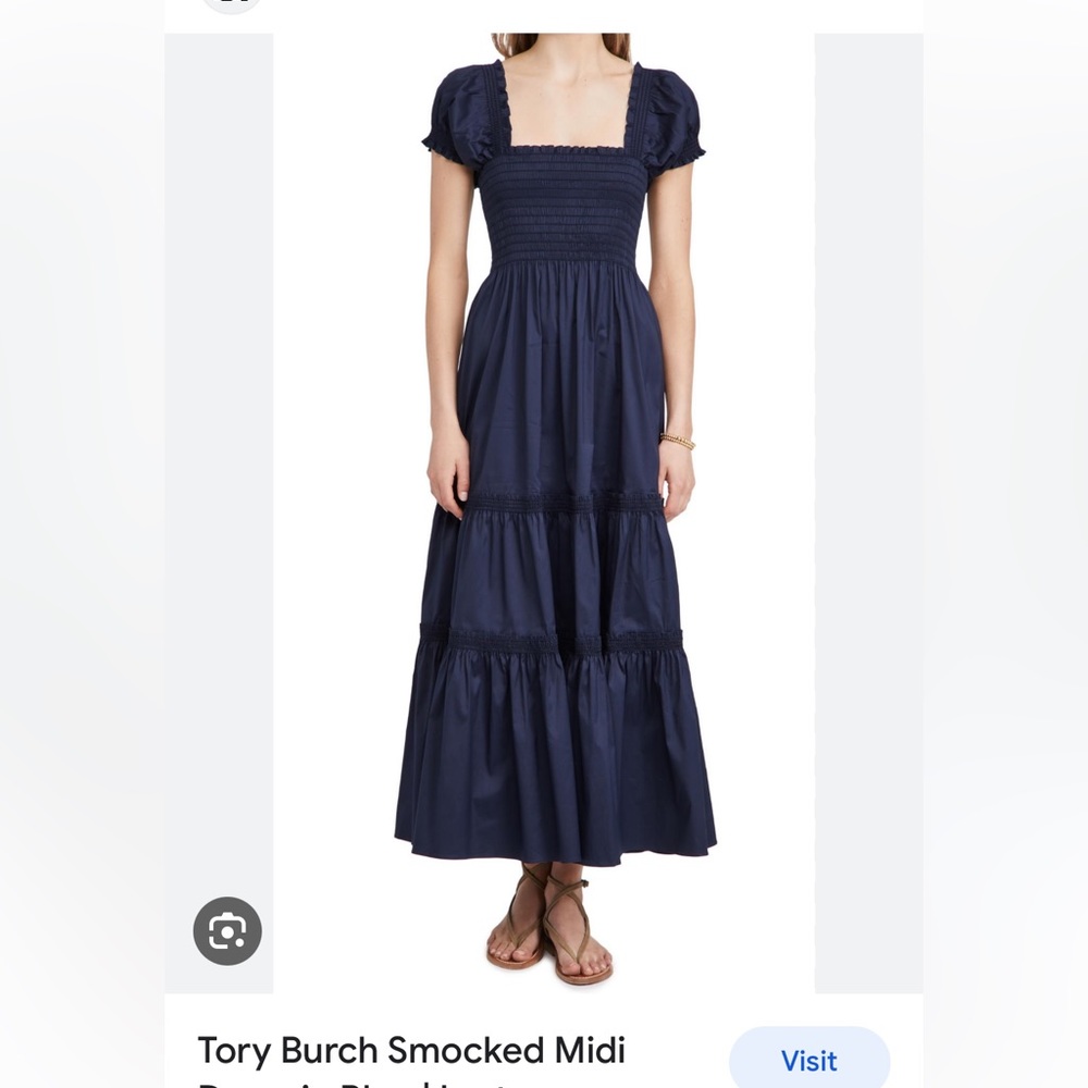 Tory Burch smocked midi dress